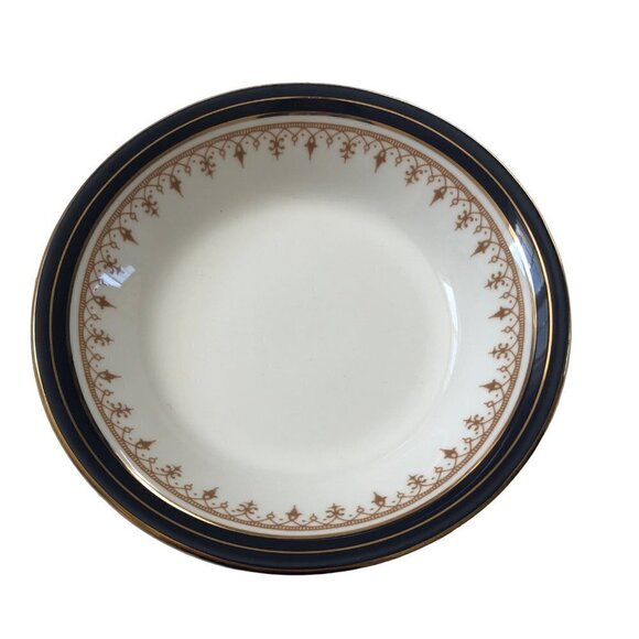Aynsley Leighton Cobalt Berry Dessert Bowl Bone China 5" Set 3 of Read - Picture 1 of 10